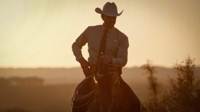Photo of Jared Padalecki on horseback as his character Cordell Walker.